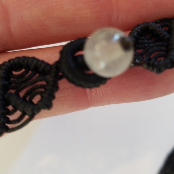 15 Inch Floral Jade Choker - Picture 3 of 4